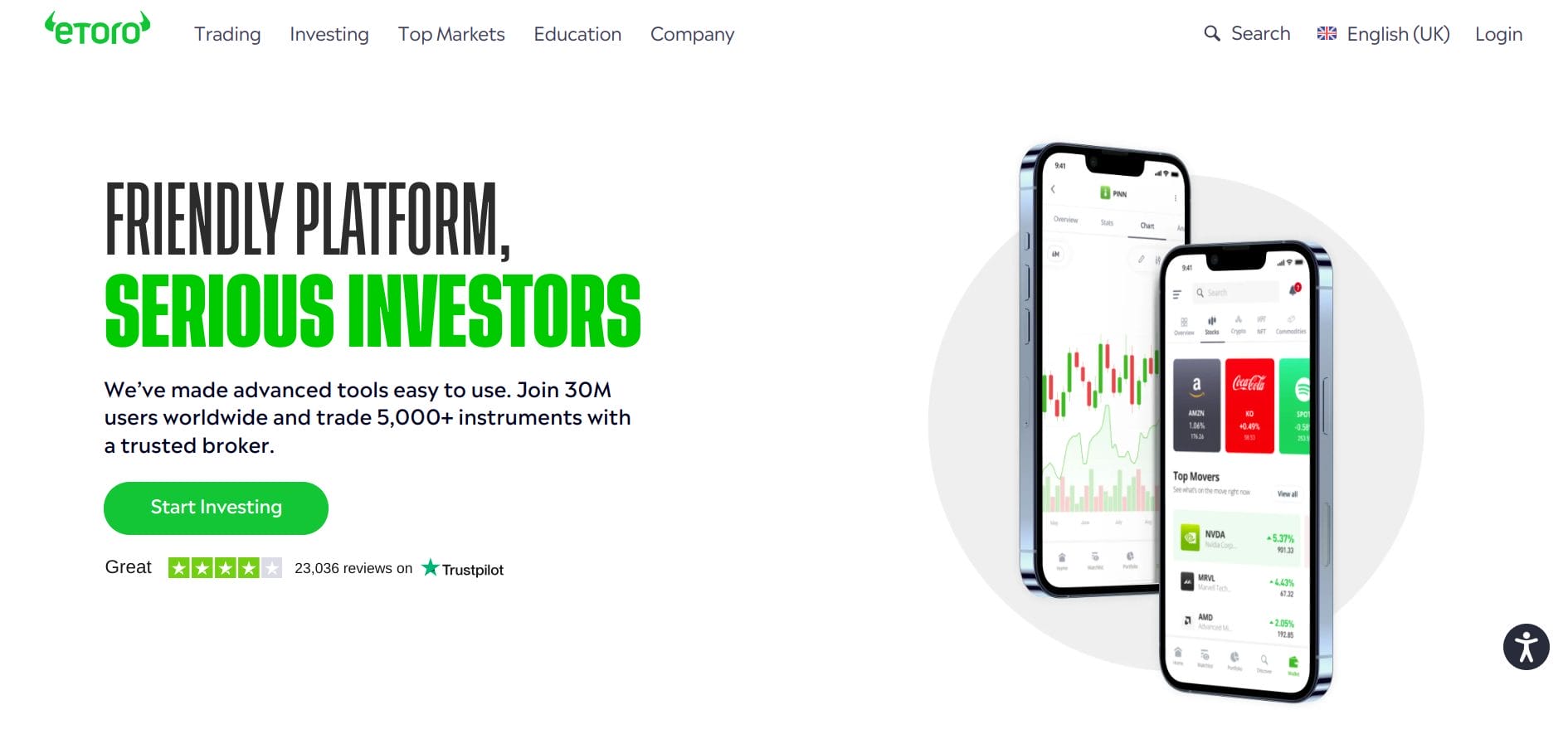 etoro homepage