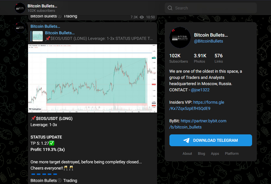 Bitcoin Bullets Telegram group