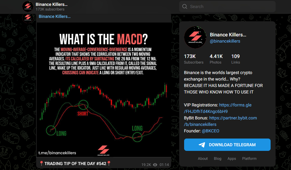 Binance Killers Telegram group