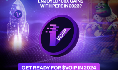 $Voip Finance ($Voip) named the biggest Altcoin to buy in 2024. If you missed Pepe Coin (Pepe) gains, turn $100 into $100,000 with $Voip Coin