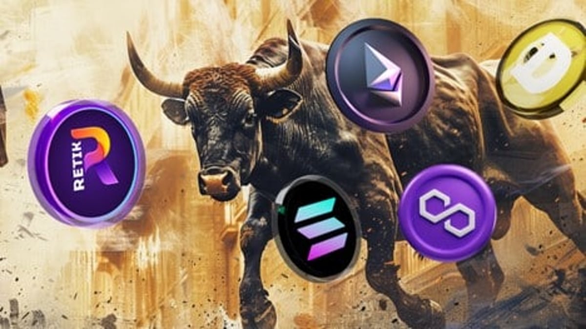 Ethereum (ETH), Solana (SOL), Polygon (MATIC), Dogecoin (DOGE), Retik Finance (RETIK) will dominate the 2024 Bull Run