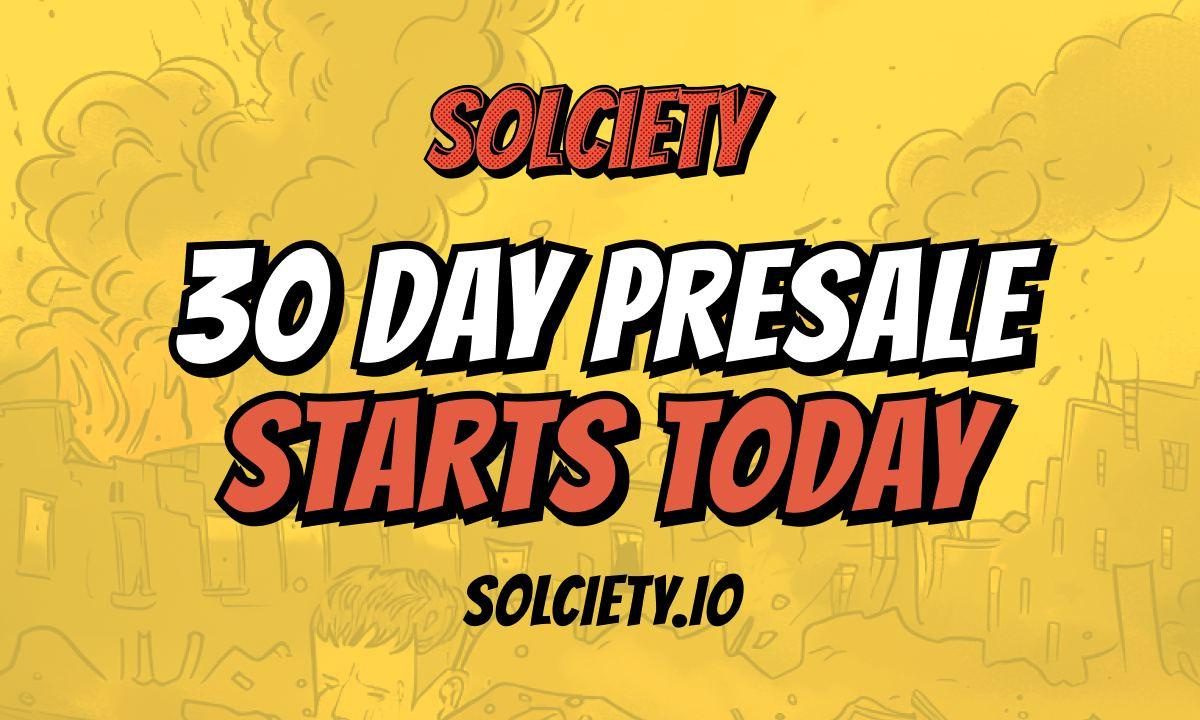 The new SOL meme coin, Solciety, launches today with a 30-day ICO