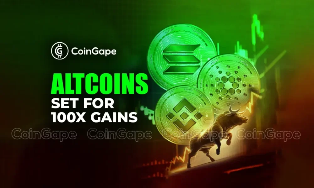 4 Top Altcoins Predicted for 100X Gains in June 2024